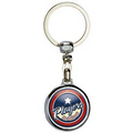 Round Die Cast Metal Domed Key Tag